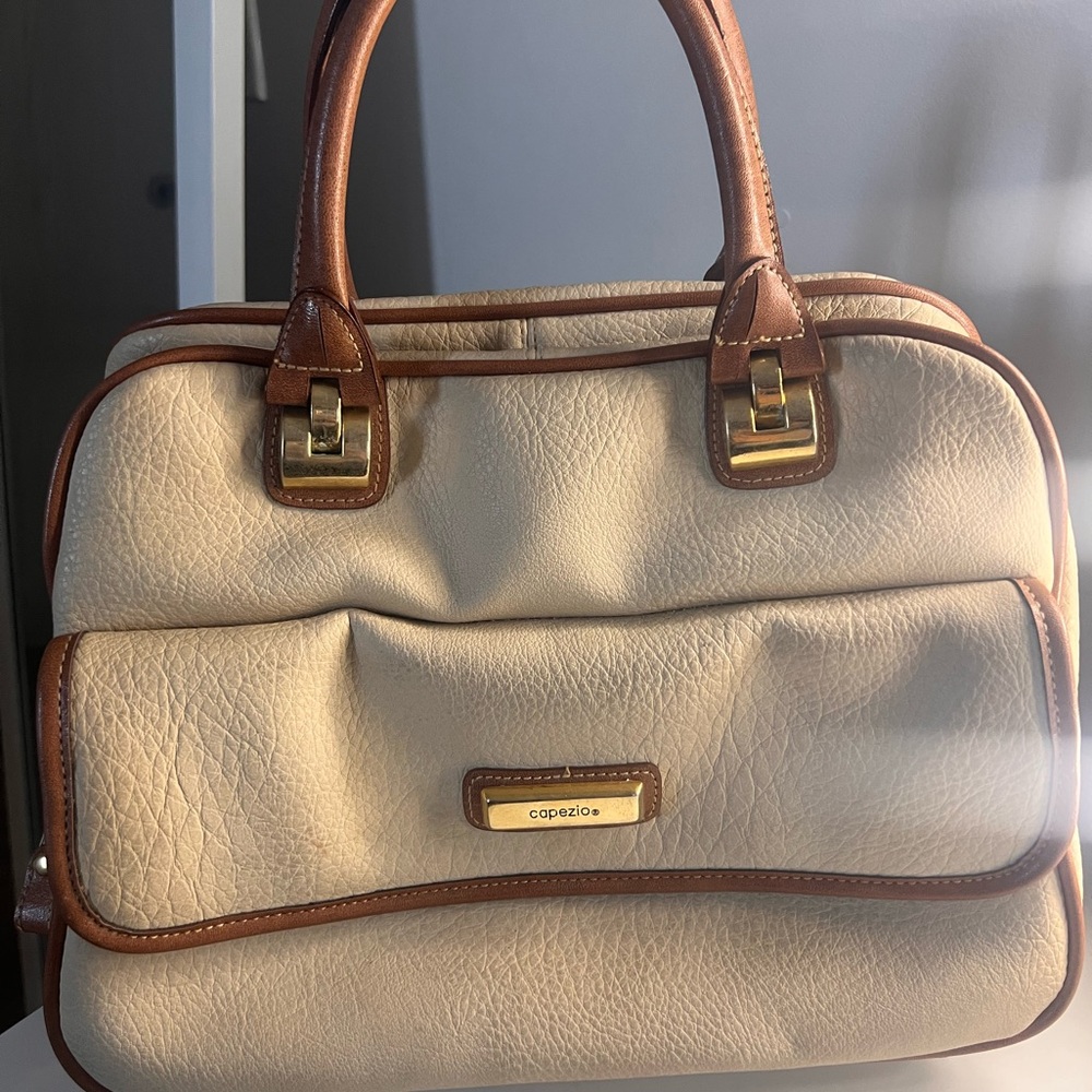 Capezio brown and cream women’s hand bag